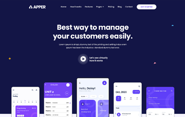 Apper - 应用登陆页面多概念 WordPress 主题-wordpress免费主题下载